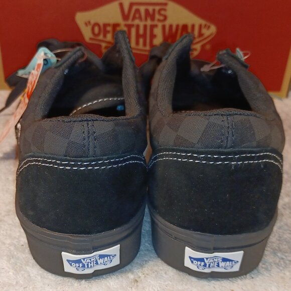 Vans Men 7 /Women 8.5 ComfyCush Old Skool Ignition Checker Flames Black Yellow - Picture 7 of 12